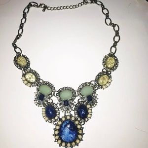Colorful statement necklace